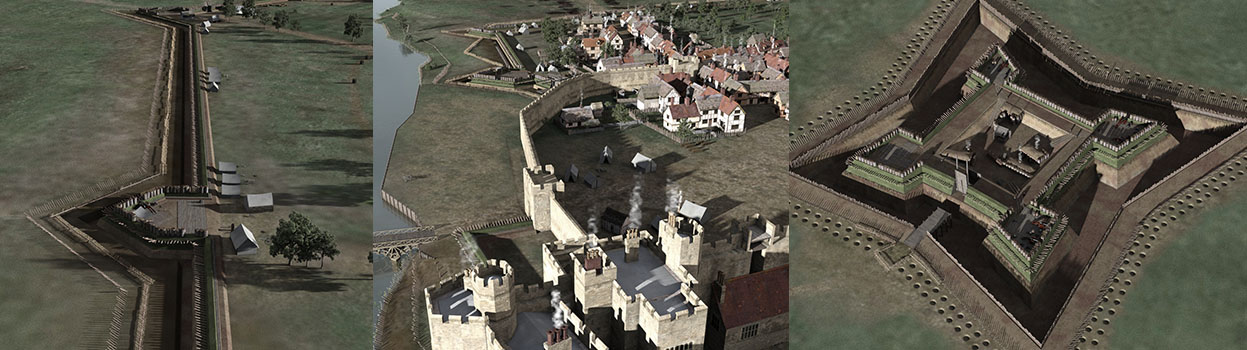 Newark 1643 fortifications