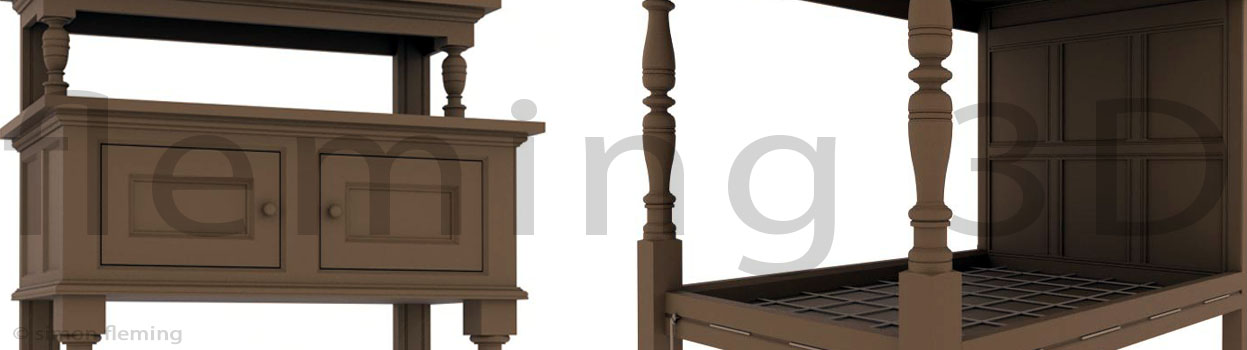 Provan Hall chest, kitchen table and desk box.