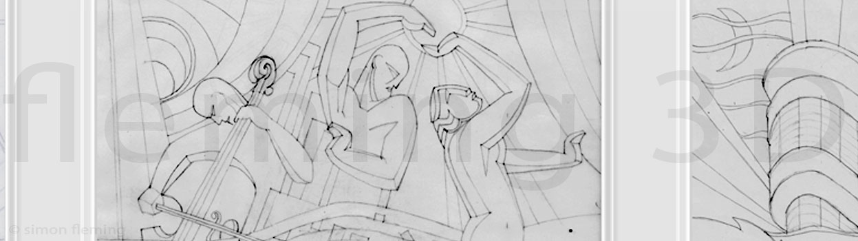 Rothesay Pavilion 1930s sculpture panels