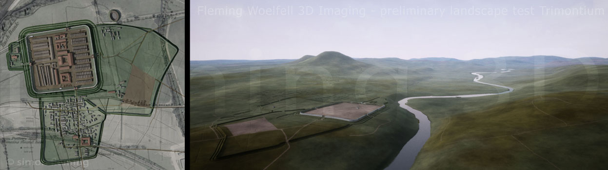 3D reconstruction of Trimontium Roman Fort