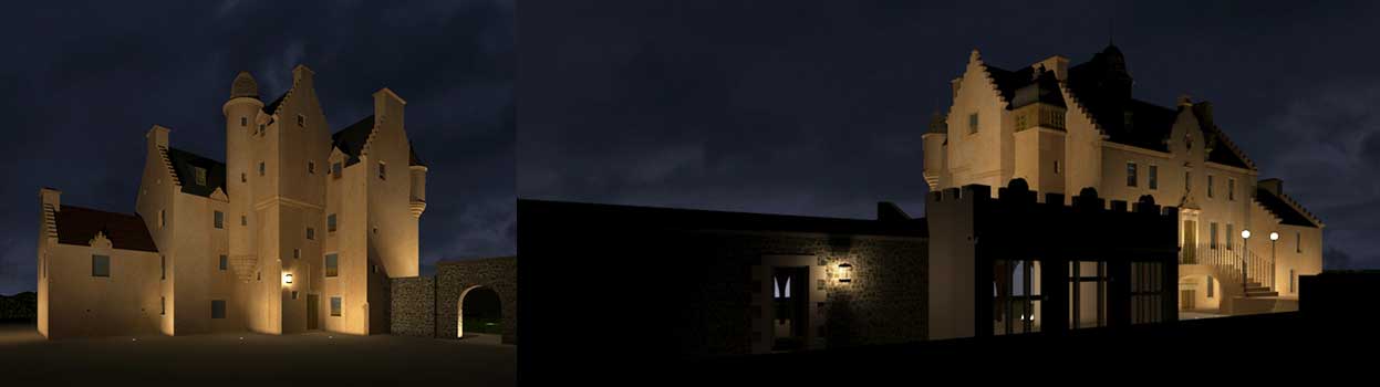 Lighting Wormistoune tower house
