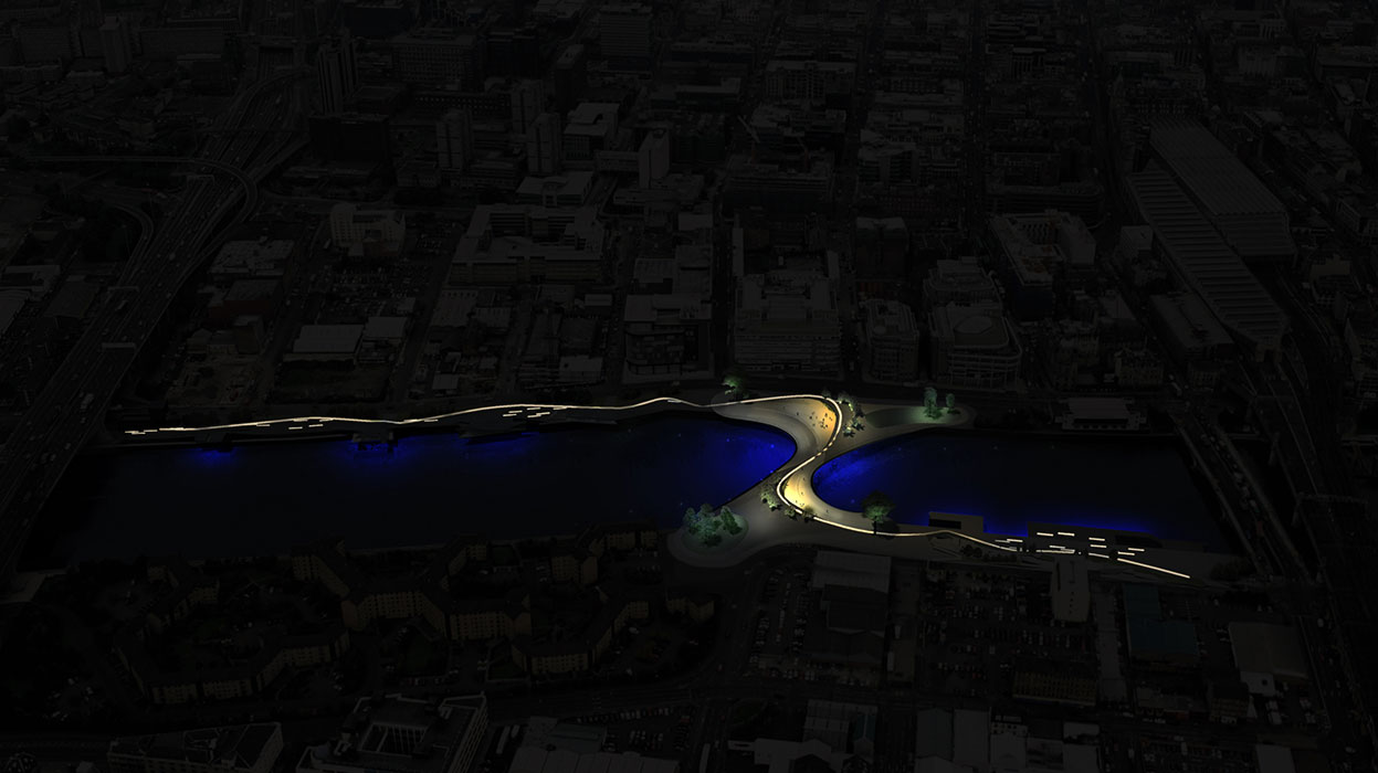 Peoples' Bridge concept lighting
