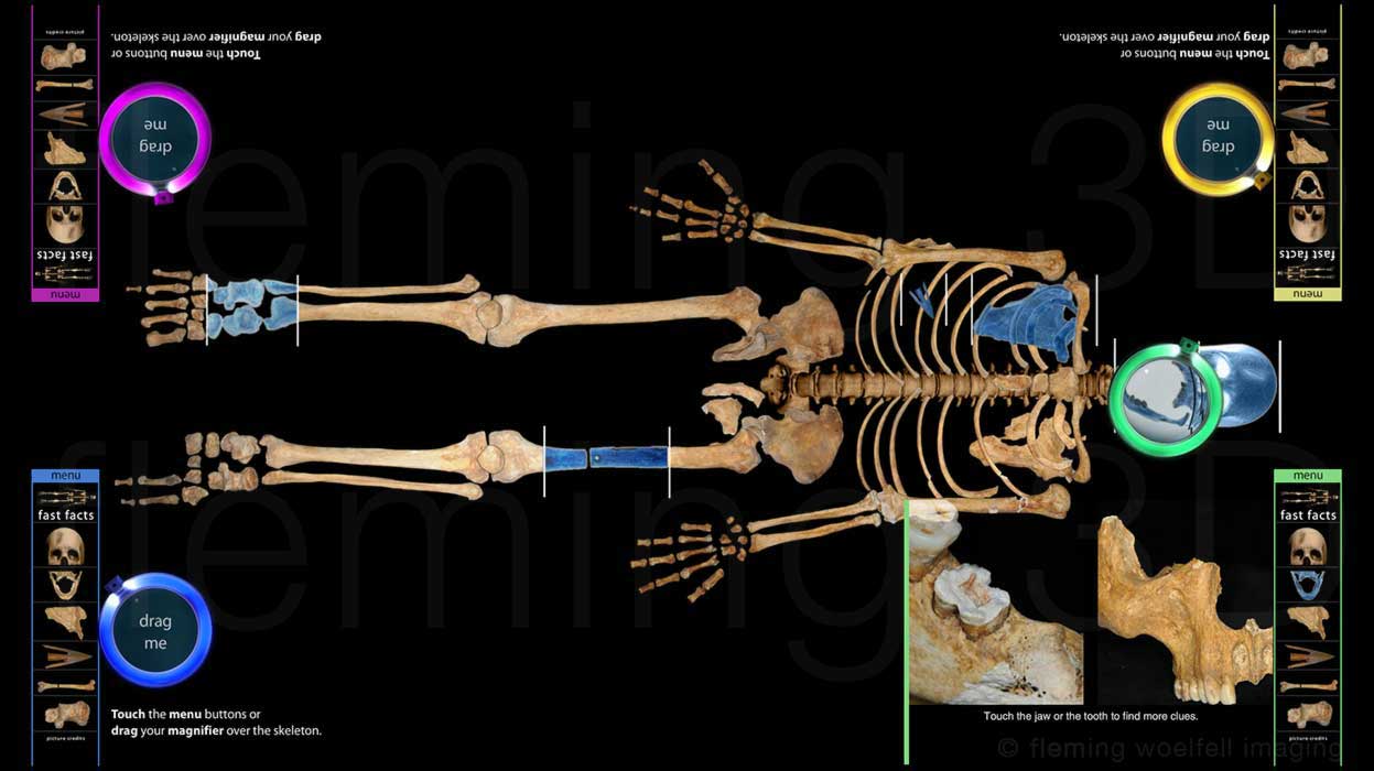 Stirling skeleton touchscreen stations