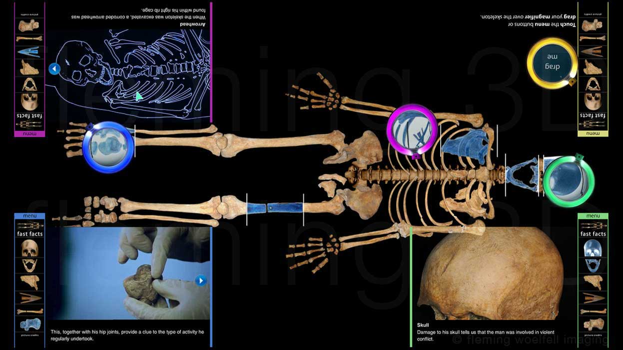 Stirling skeleton touchscreen three stations