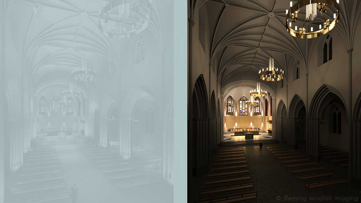 Cathedral sanctuary lighting