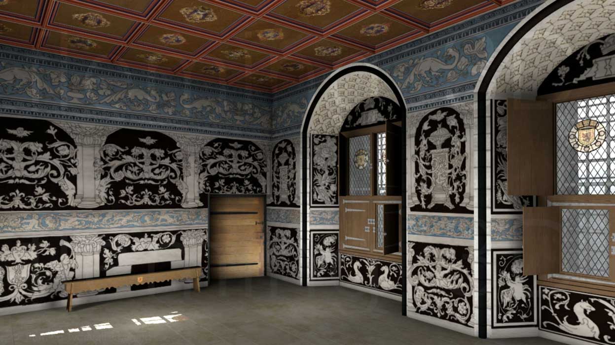 Painted image of the King's Outer Hall
