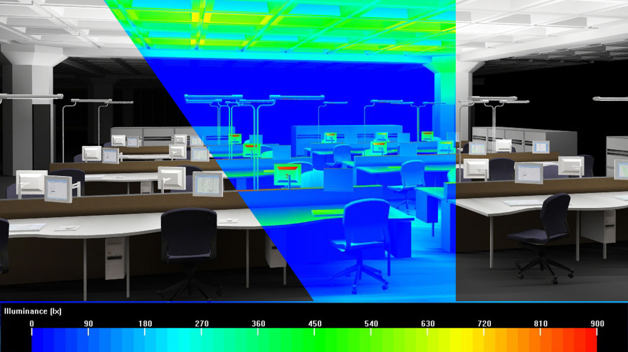 Standard Life office lighting tests